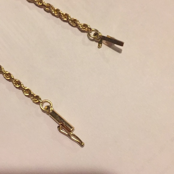 14K YG Rope Chain Bracelet - Picture 2 of 4